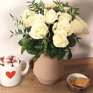 20 ROSES BLANCHES