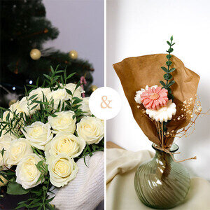 20 ROSES BLANCHES